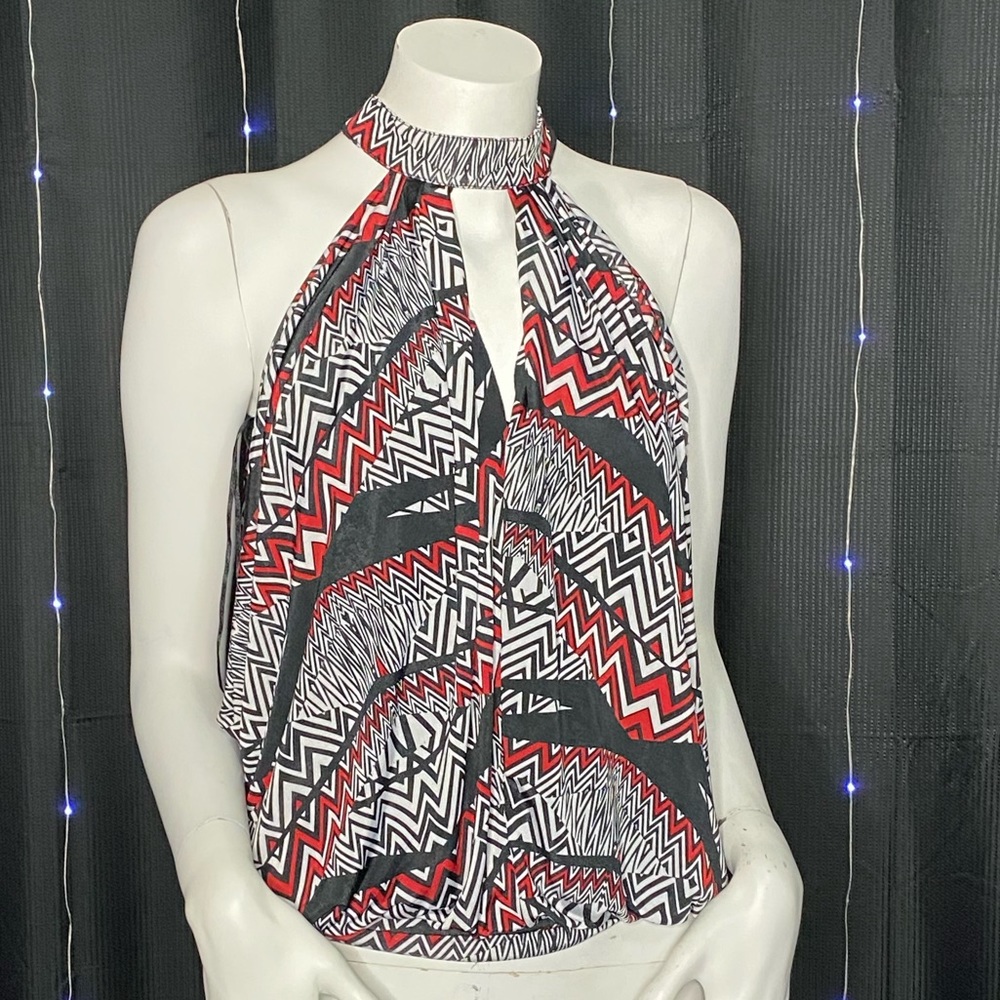 Geometric Flowy Blouse